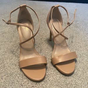 Nude Strappy Heels